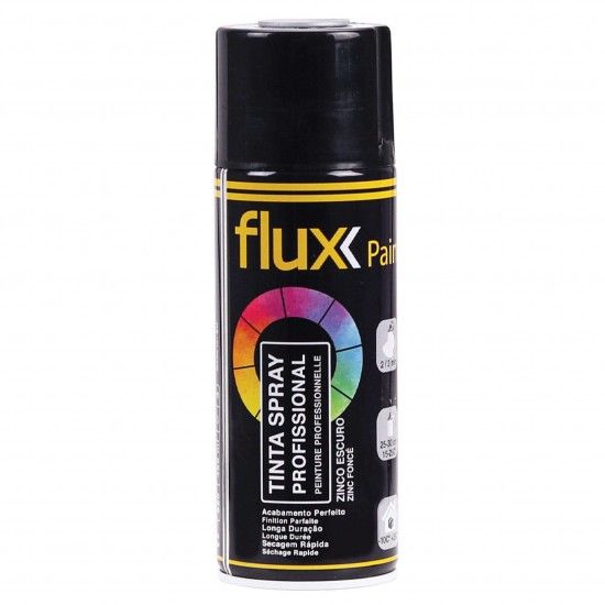 Tinta Spray Zincado Escuro 400ml  ref� FTSZE4 FLUX