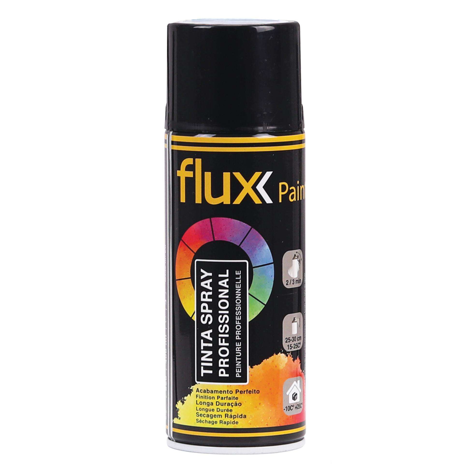 Tinta Spray Branco Brilhante 9010 400ml refª FTSBB90104 FLUX