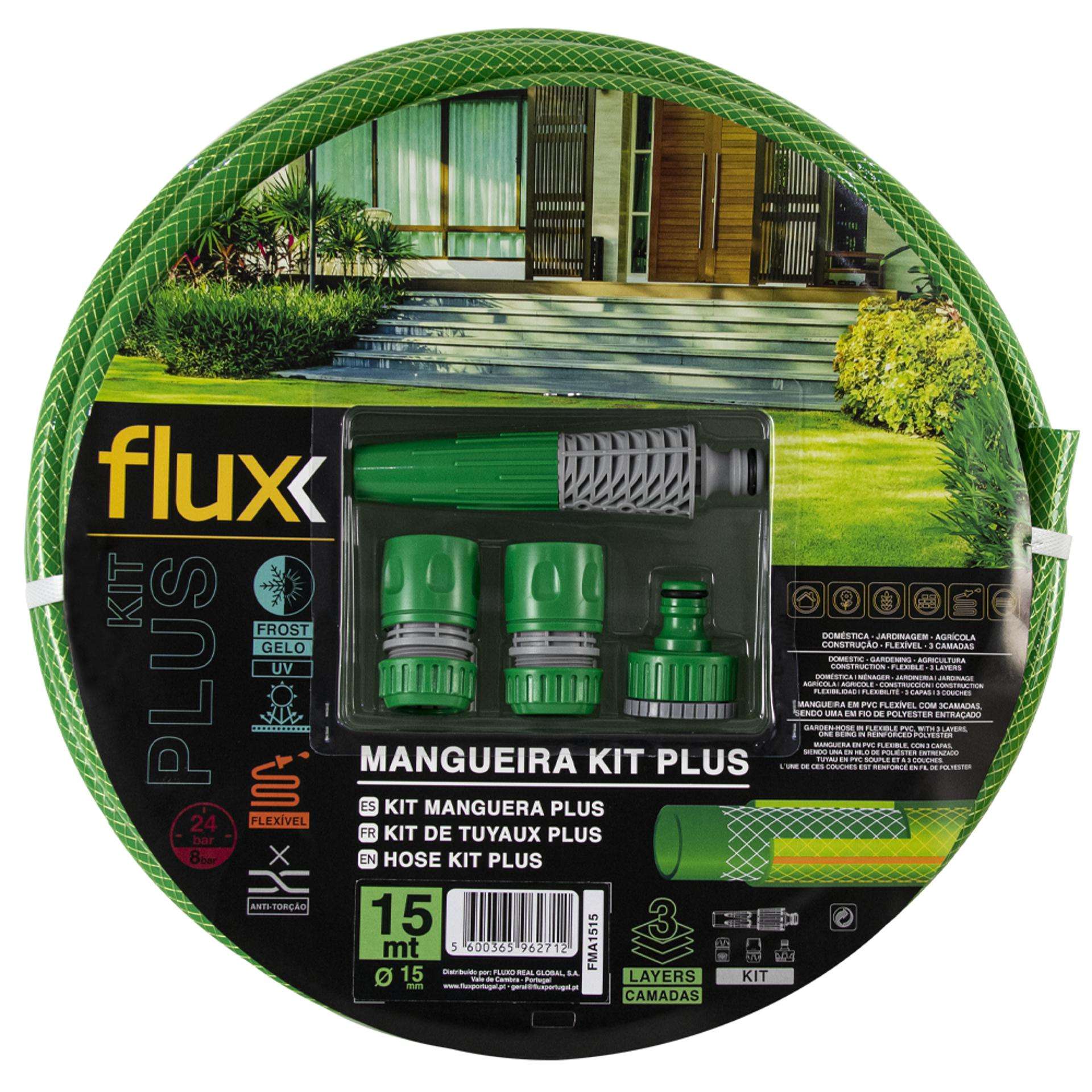 Mangueira Kit Plus 15mm 15mt refª FMA1515 FLUX