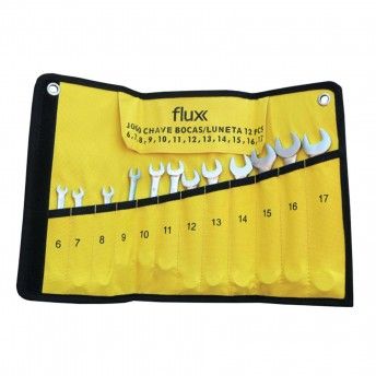 Chave Boca+Luneta Cnj 12pcs refª FICBLC12 FLUX Chave Boca+Luneta Cnj 12pcs refª FICBLC12 FLUX
