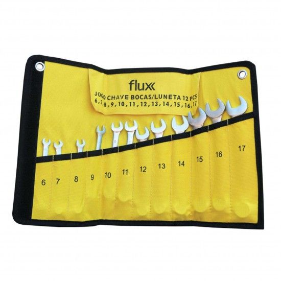 Chave Boca+Luneta Cnj 12pcs refª FICBLC12 FLUX Chave Boca+Luneta Cnj 12pcs refª FICBLC12 FLUX