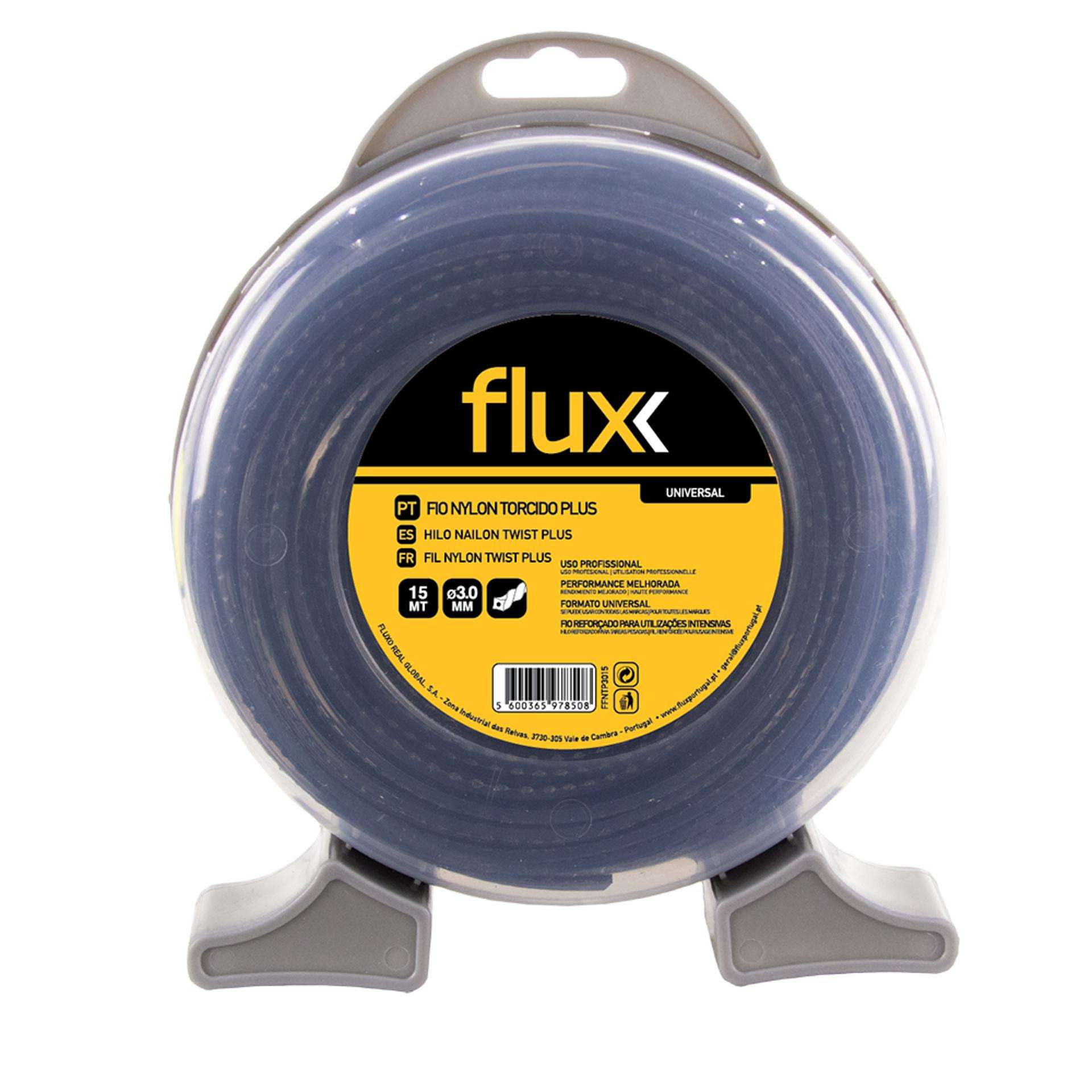 Fio Nylon Torcido Plus 2,4mm 15mt refª FFNTP2415 FLUX