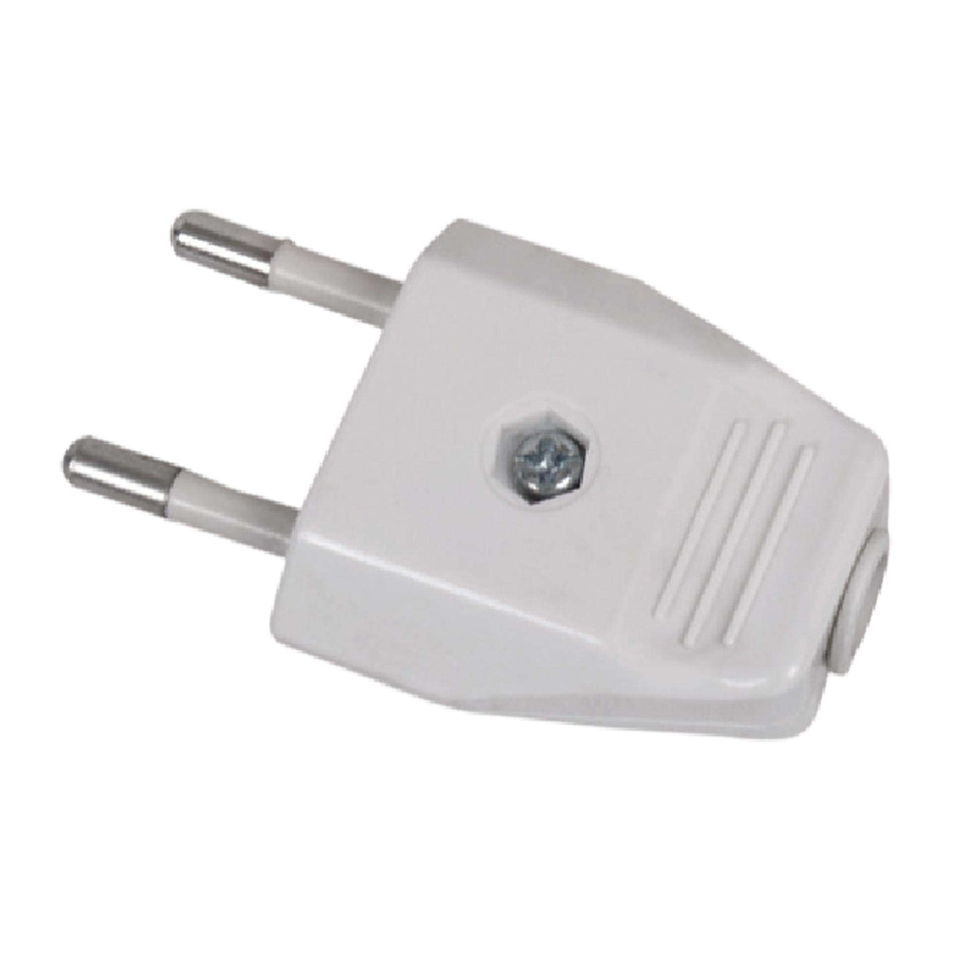 Ficha Monofasica Macho 10A refª FFMM10A FLUX