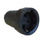 Ficha Femea Shucko Borracha 16A  ref� FFFSB16A FLUX