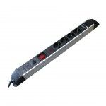 Extensao 4 Tomadas cUSB Preta 1,50mt 3x1,50mm  ref� FE4TUP15315 FLUX