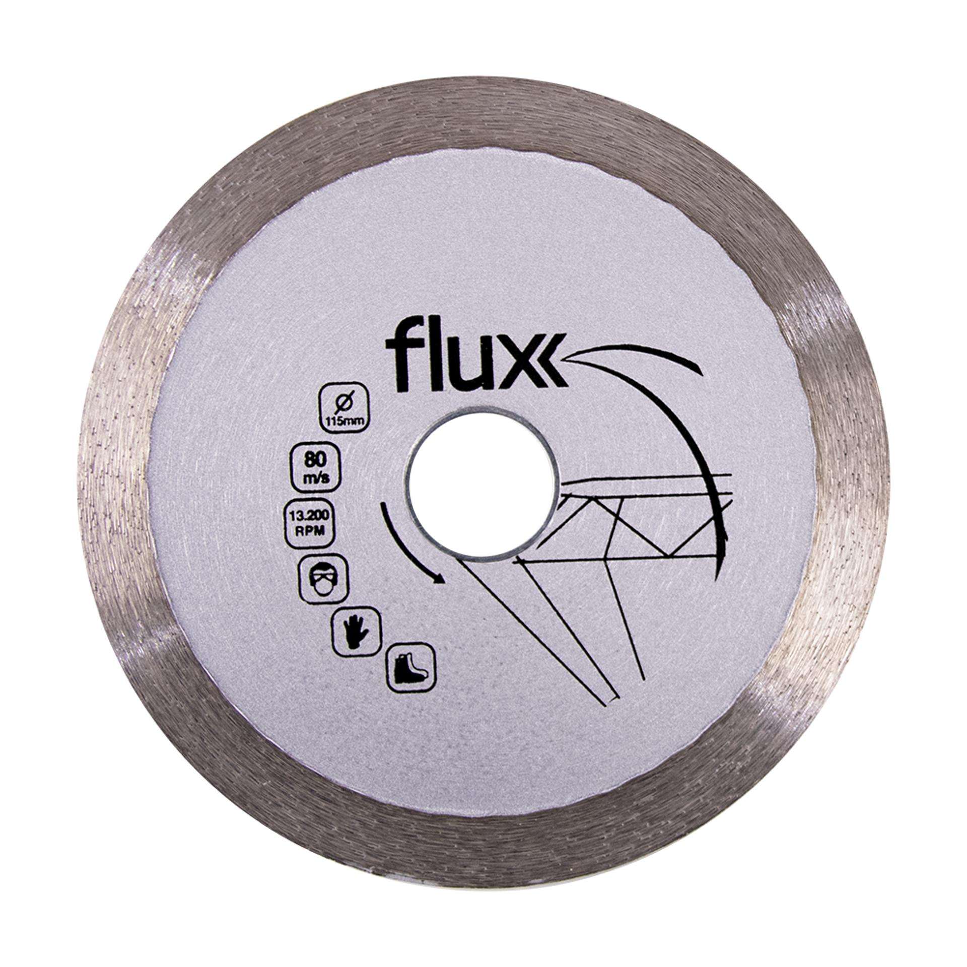Disco Diamante Liso Continuo 115mm refª FDDLCC115 FLUX