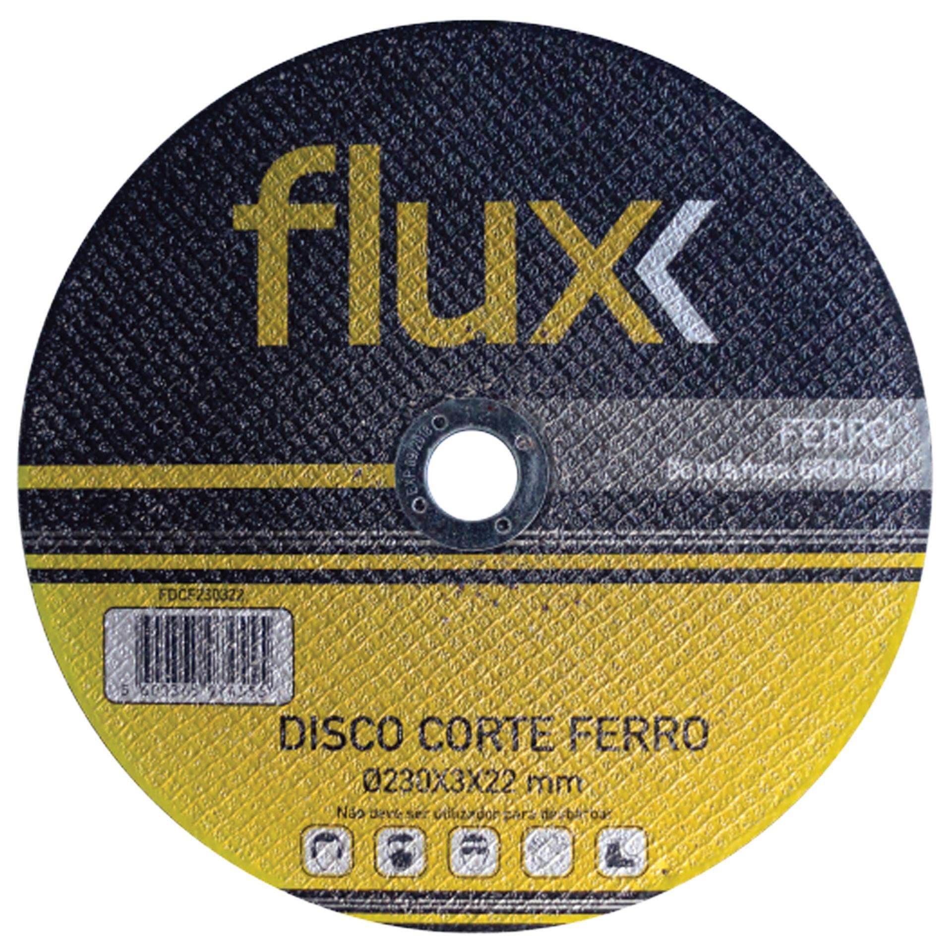 Disco Corte Ferro 180x3x22,2mm refª FDCF180 FLUX