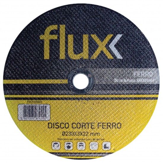 Disco Corte Ferro 125x3x22,2mm  ref� FDCF125 FLUX