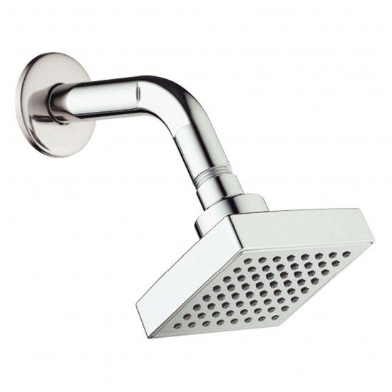 Chuveiro Quadrado Cromado 85x85mm 1A Tubo refª FCQC85851AT FLUX Chuveiro Quadrado Cromado 85x85mm 1A Tubo refª FCQC85851AT FLUX