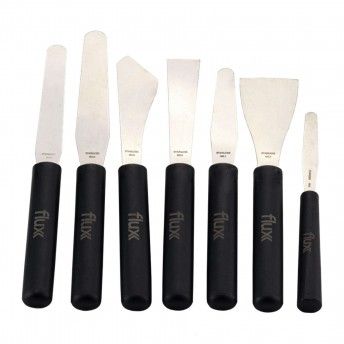 Conjunto de Esp�tulas A�o Inox para Gesso 7pcs  ref� FCEAIG7 FLUX