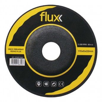 Disco Rebarbar Ferro 230x6x22mm  ref� FCDRF230622 FLUX