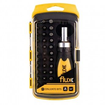 Conjunto Bits 38-Peças 1/4" refª FCB3814 FLUX Conjunto Bits 38-Peças 1/4" refª FCB3814 FLUX
