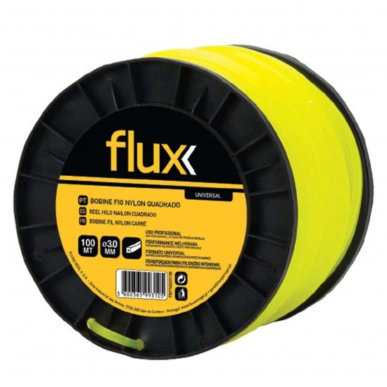 Bobine Fio Nylon Quadrado 3,0mm 100mt  ref� FBFNQ30100 FLUX