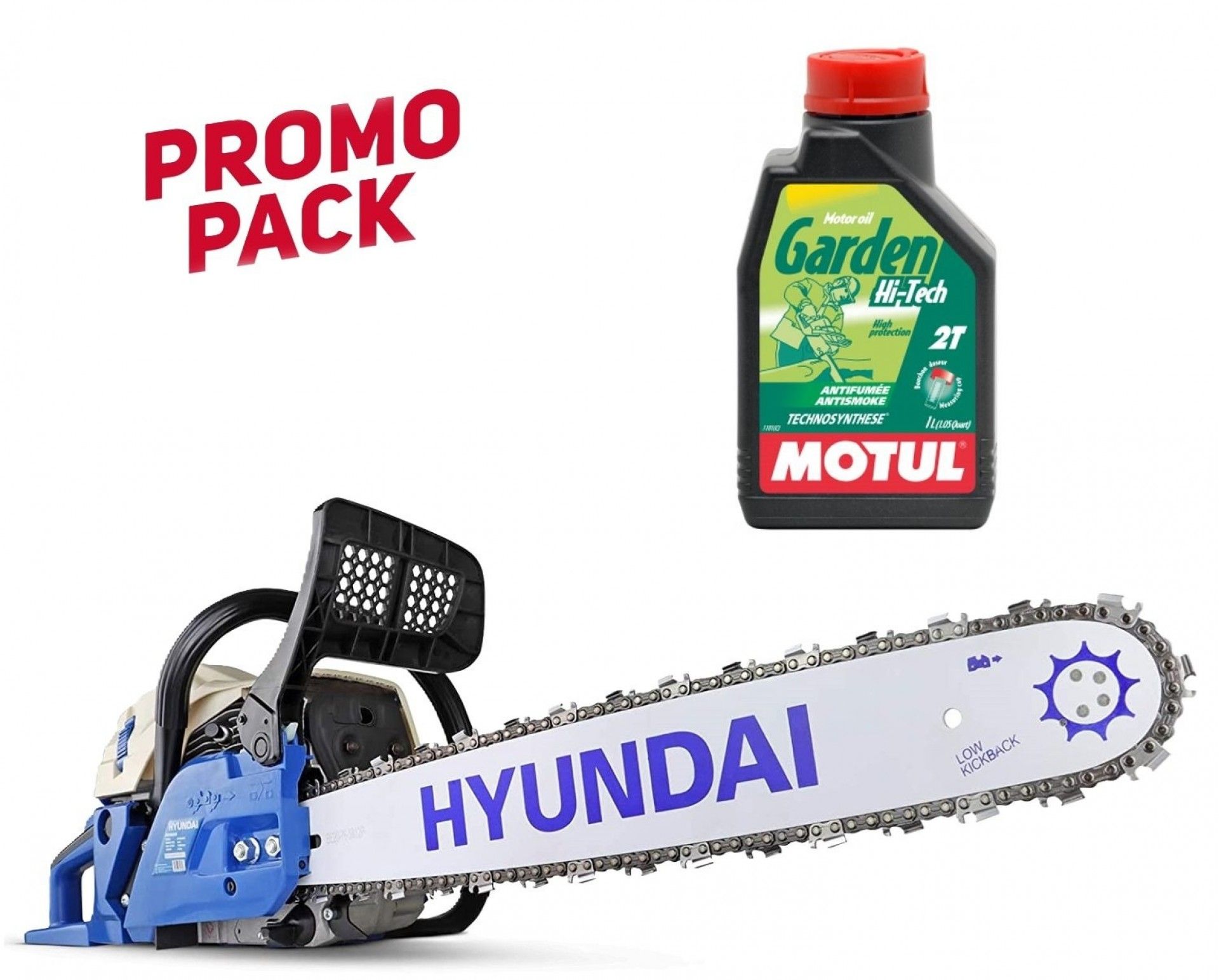 Motosserra 61.5cc 508mm (oferta de óleo 2 tempos) refª HYC6220 HYUNDAI