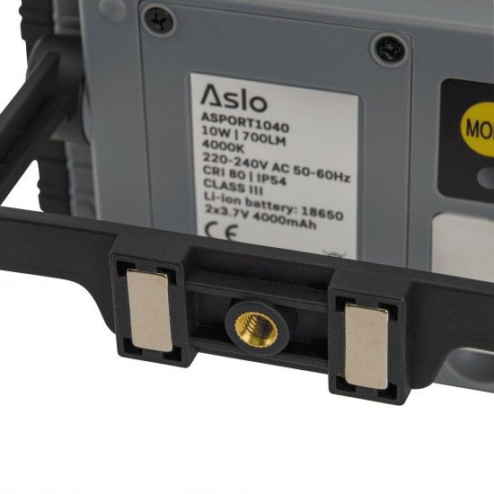 Projector recarregável 10W IP54 4000k refª ASPORT1040 ASLO Projector recarregável 10W IP54 4000k refª ASPORT1040 ASLO