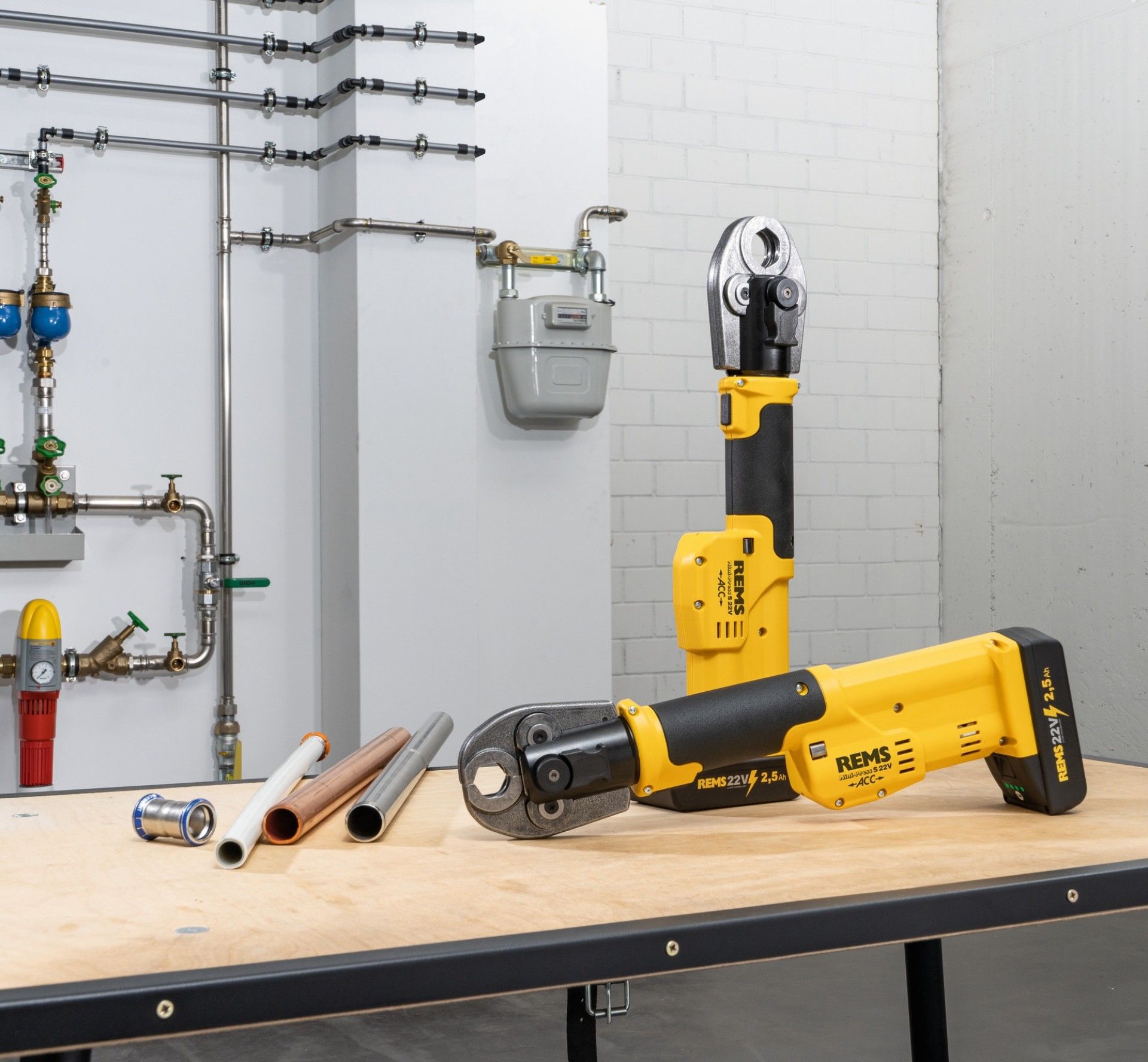 Mini-Press S 22v ACC + 1 bat 2.5Ah + L-Boxx refª 578016_R220 REMS