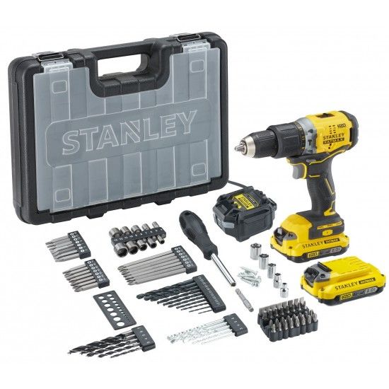 Aparafusadora V20 18V 50Nm 2 x2.0Ah + 100 acess�rios ref� SFMCD715D2A-QW STANLEY