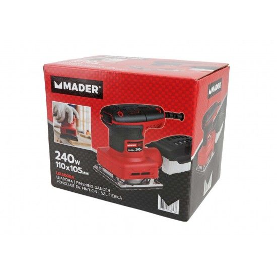 Lixadora, 240W, 110x105mm ref. 63813 MADER Lixadora, 240W, 110x105mm ref. 63813 MADER