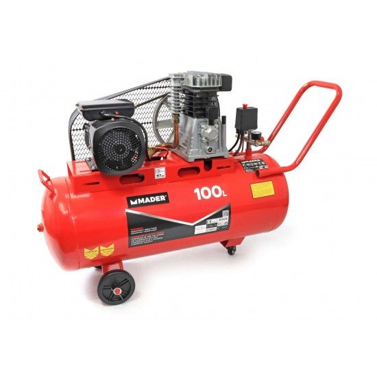 Compressor de Ar, Correia, 100L, 3Hp, 10Bar ref. 09355 MADER