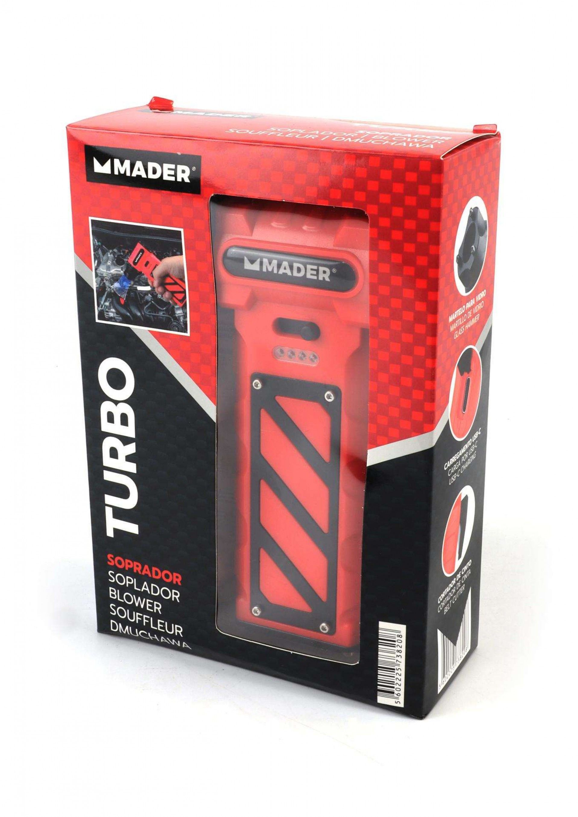 Soprador Turbo, 4Ah, 110000rpm - MADER POWER® refª 73820 MADER