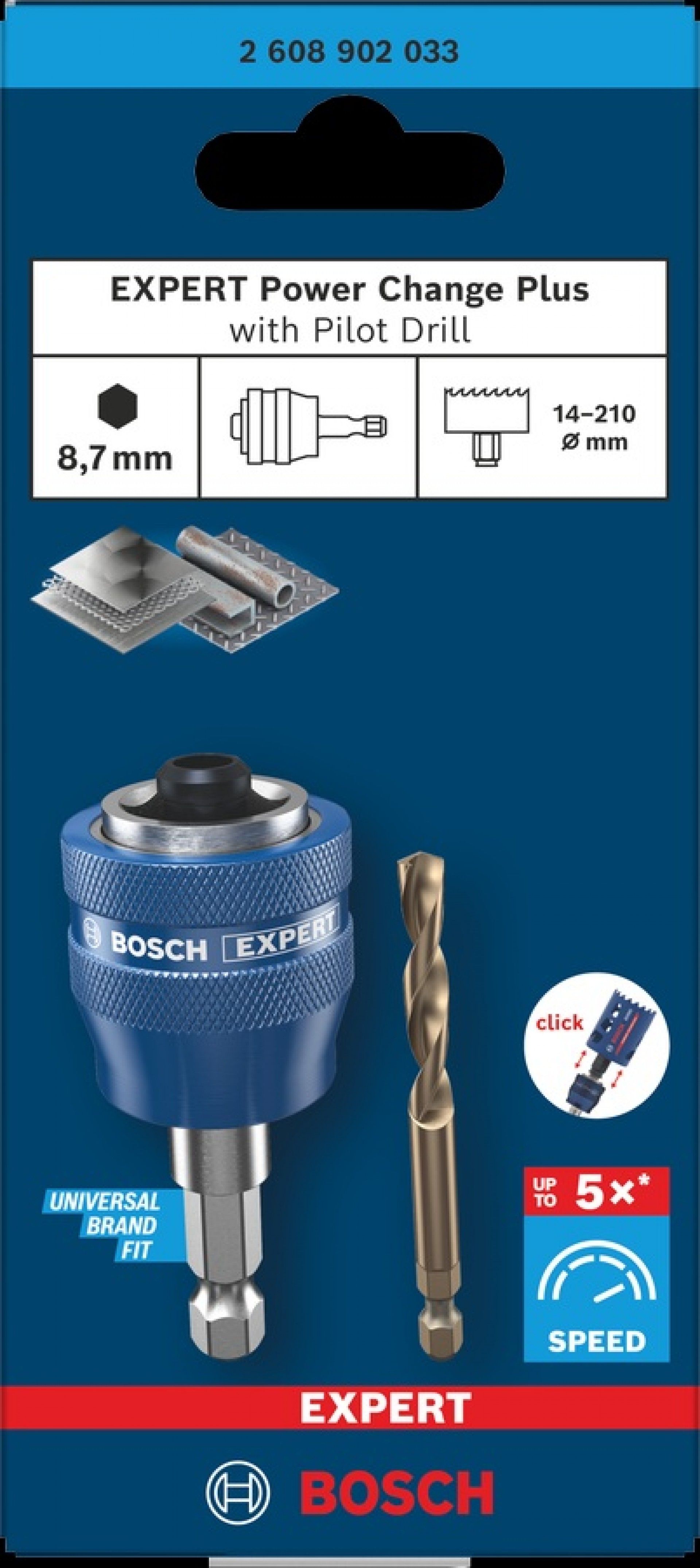 Adaptador PC com broca HSS-Co 65mm refª 2608902033 BOSCH