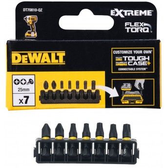 Bits tor��o Ph2, Pz2 e torx 7p� ref� DT70810-QZ DEWALT