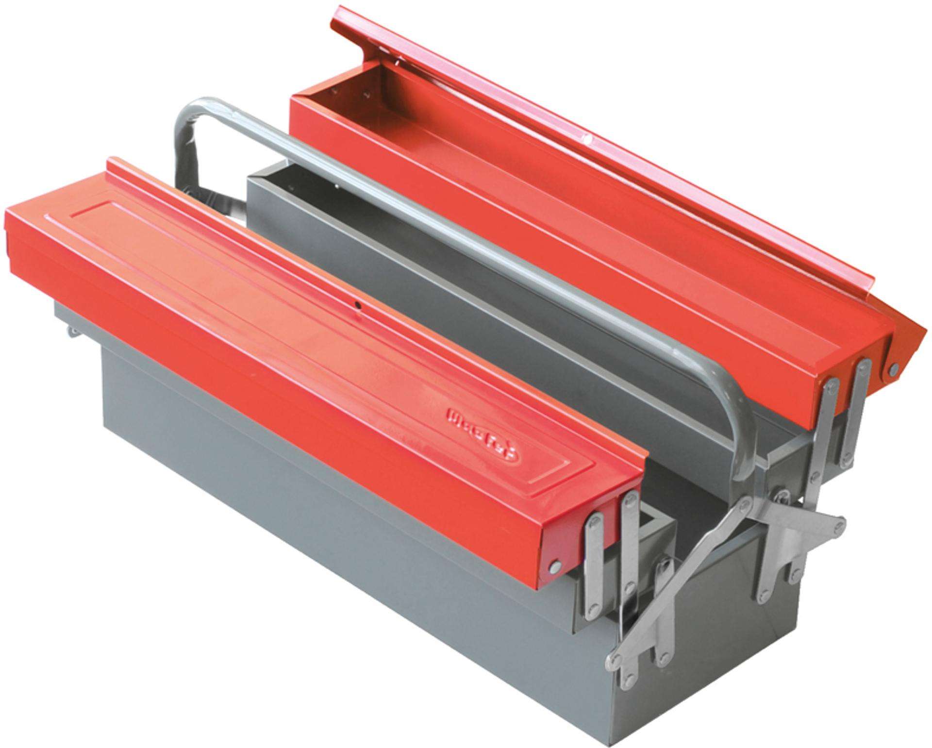 Caixa p/ ferramentas metálica MacFer CFM-5 465mm 5 div. refª 225.0016 MACFER