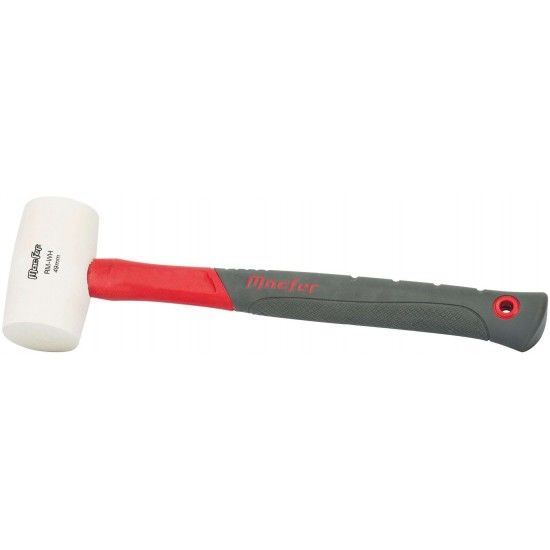 Ma�o borracha MacFer RM-WH 49mm 340g (12oz) branca ref� 213.0042 MACFER