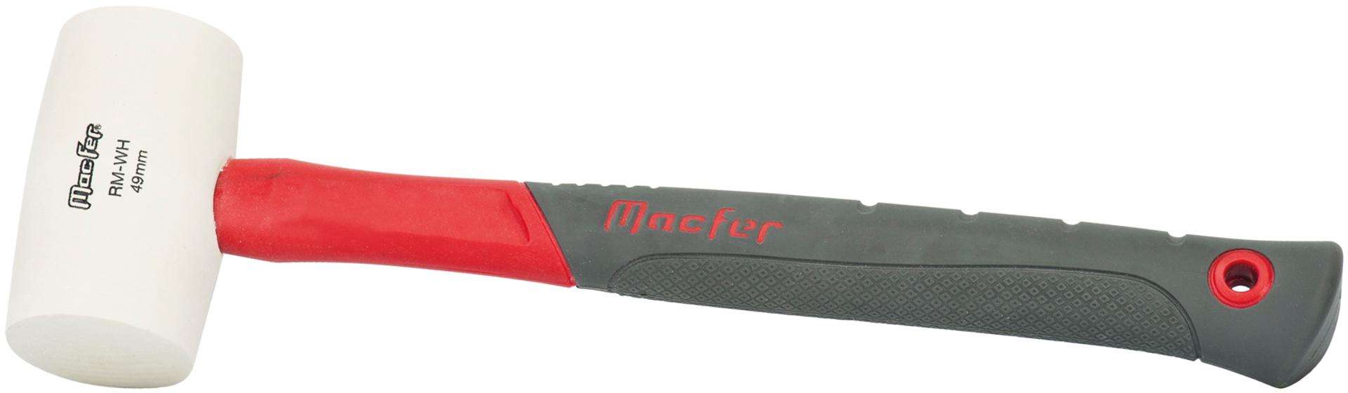 Maço borracha MacFer RM-WH 48mm 230g (8oz) branca refª 213.0041 MACFER