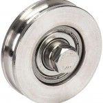 ROLDANA INOX 40MM C\ROLAM + PARAF + PORCA