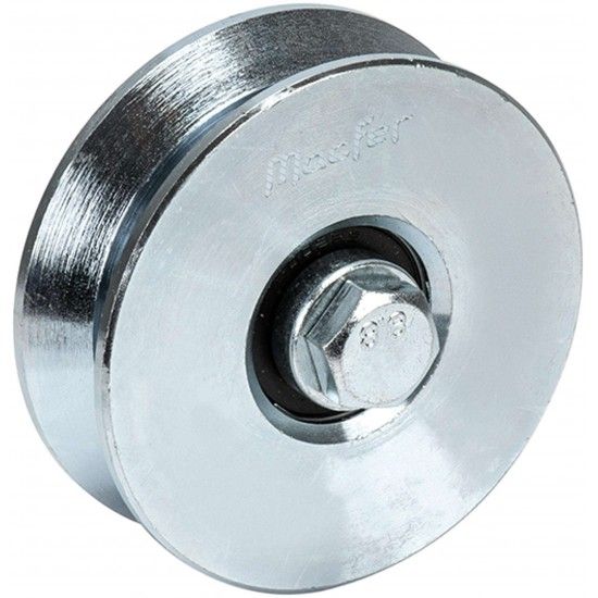 Roda "Y" com parafuso 2 rolamentos galvanizada Y2P 100x25mm (M14 70mm) ref� 206.0072 MACFER