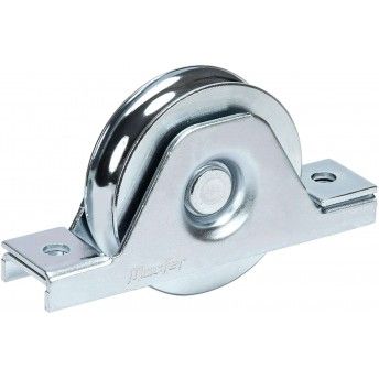 Roda "U" para aparafusar 1 rolamento galvanizada U1A 120x20mm refª 206.0037 MACFER Roda "U" para aparafusar 1 rolamento galvanizada U1A 120x20mm refª 206.0037 MACFER