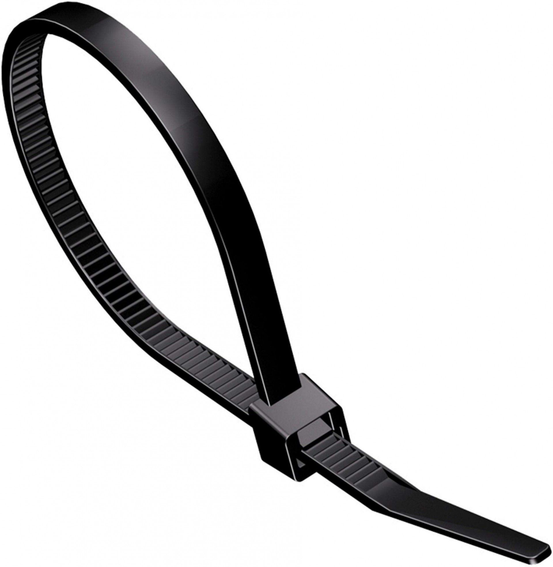 Abraç. serr. nylon MacFer ASN-P 7,5x 500mm preta refª 199.0078 MACFER