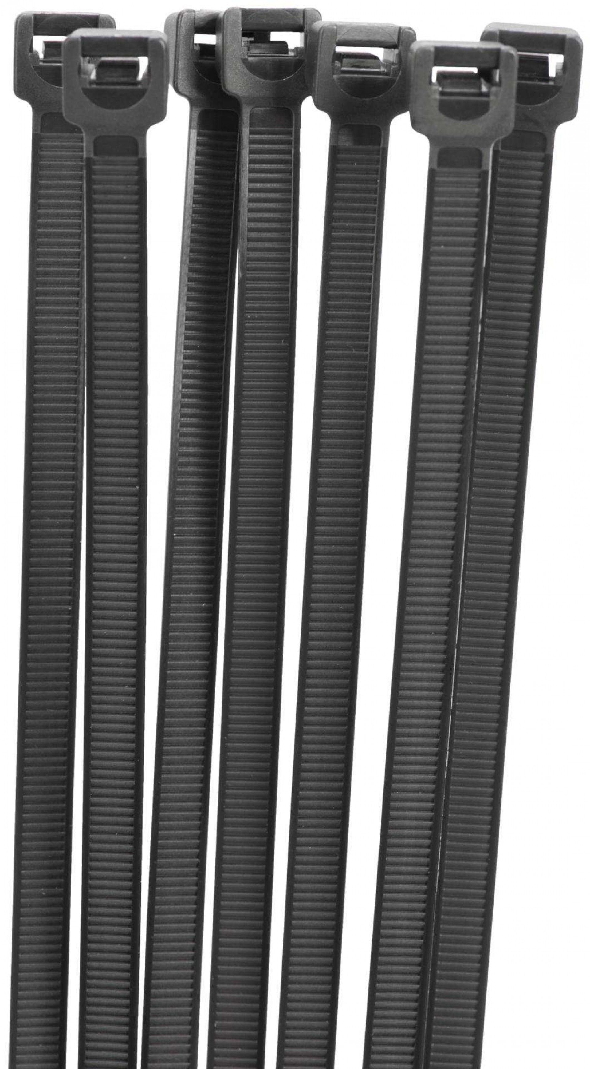 Abraç. serr. nylon MacFer ASN-P 7,5x 500mm preta refª 199.0078 MACFER
