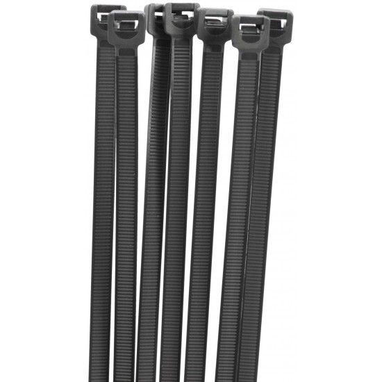 Abra�. serr. Nylon 3.6x140mm preta (100p�)