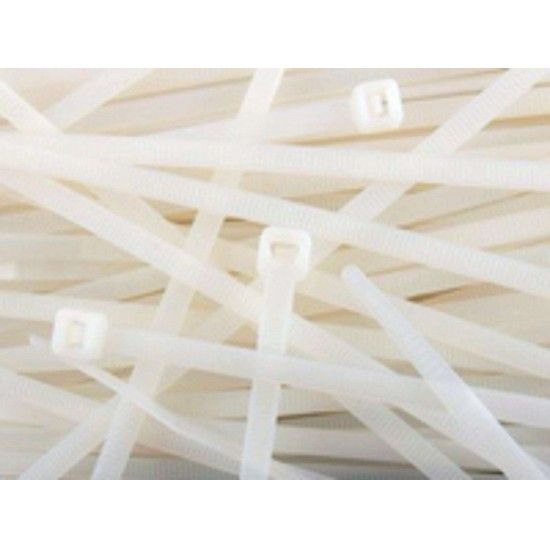 Abra�. serr. Nylon 3.6x140mm branca (100p�)