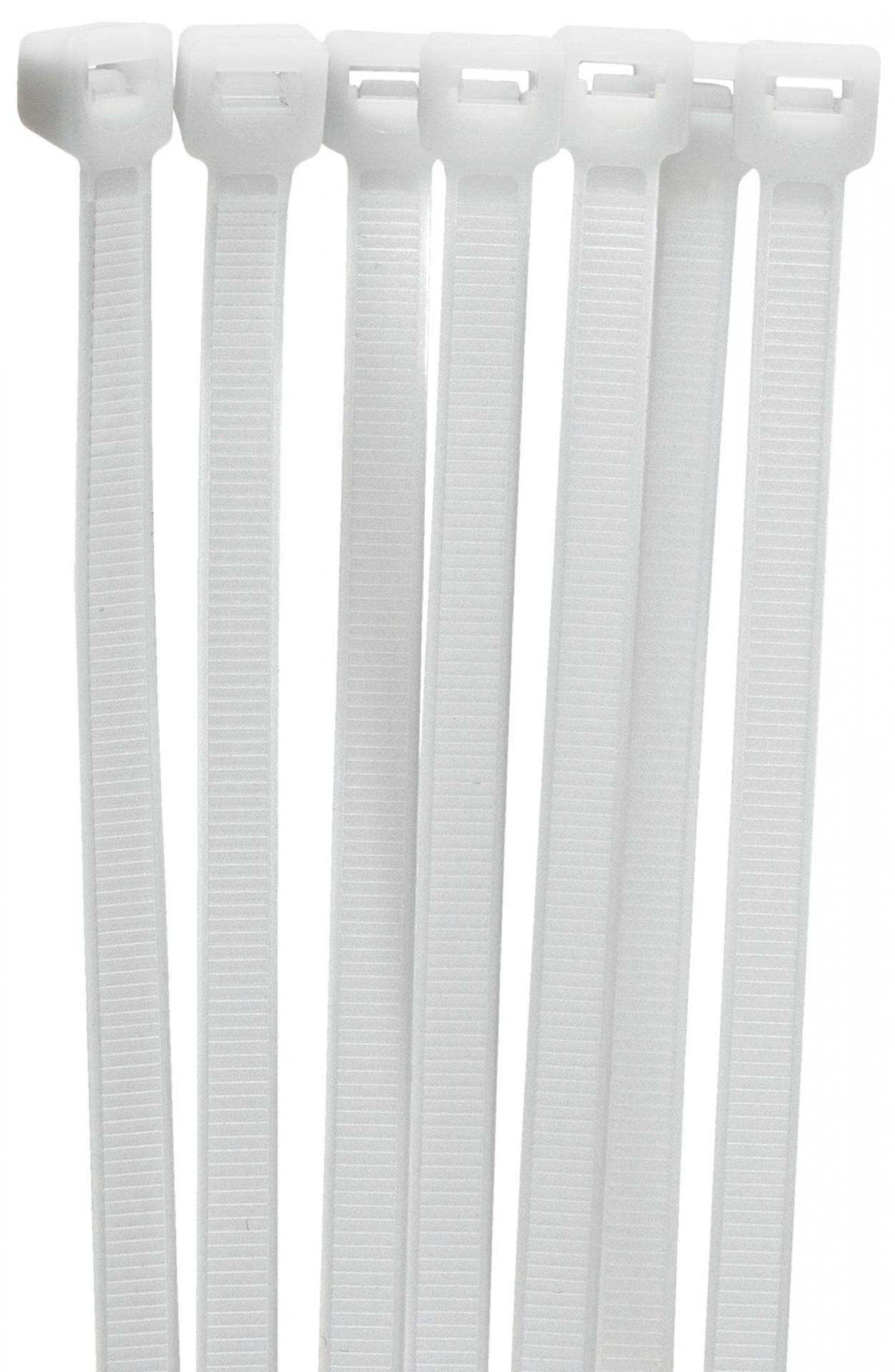 Abraç. serr. Nylon 3.6x140mm branca (100pç)