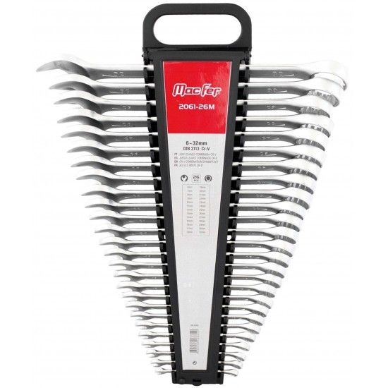 Jg. ch. combinada Cr-V MacFer 2061-17M 6~22mm  17p�s ref� 188.0061 MACFER