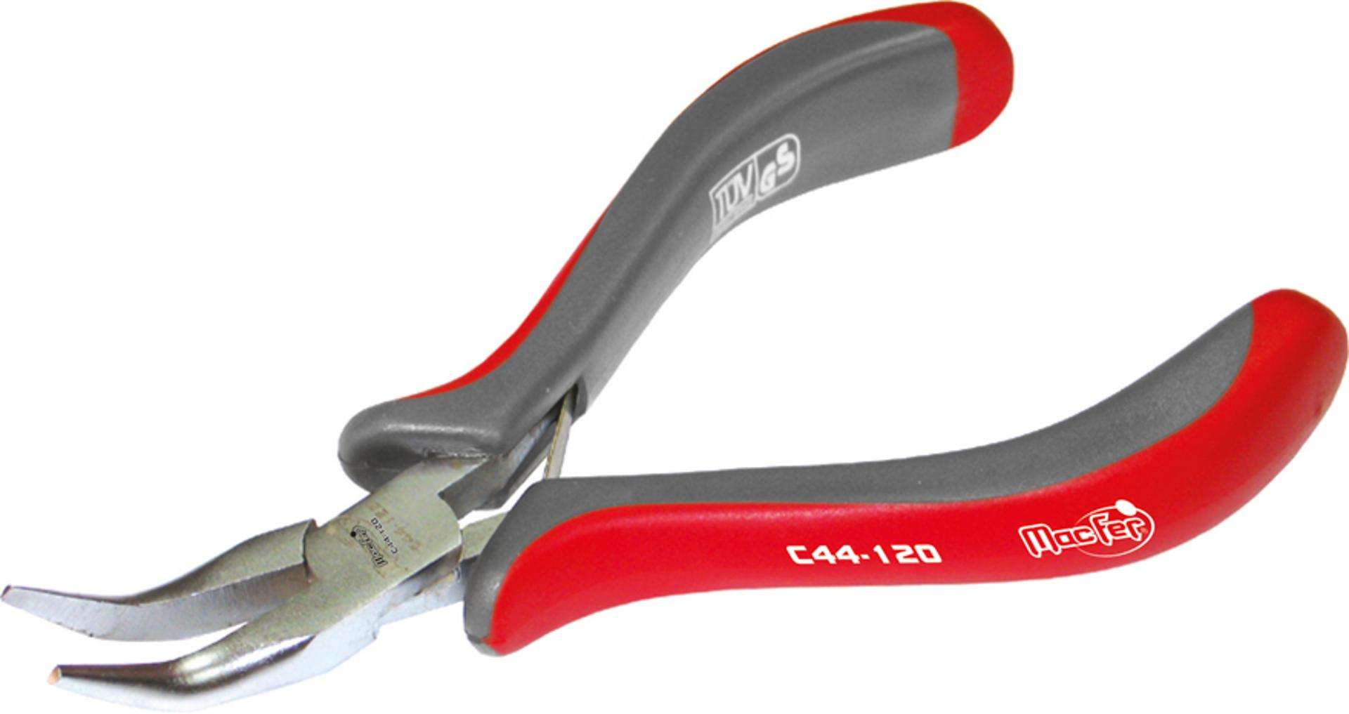 Alicate elec. pontas curvas MacFer C44 120mm refª 186.0023 MACFER