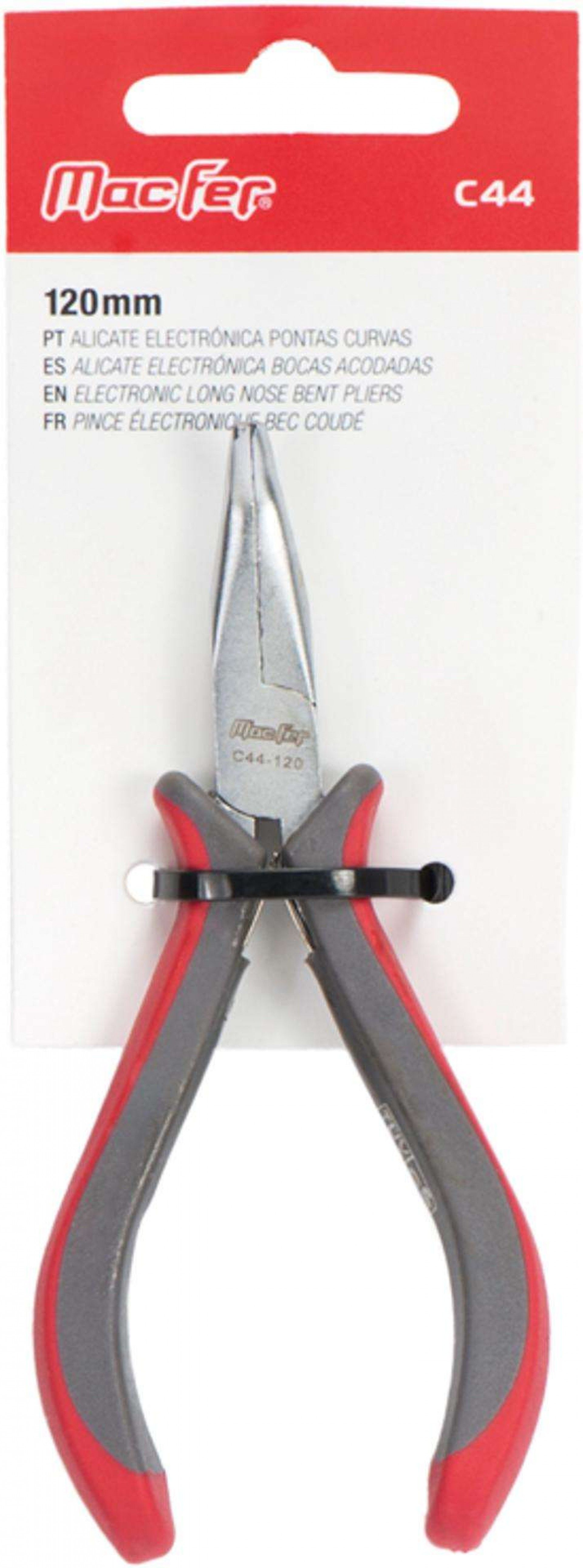 Alicate elec. pontas curvas MacFer C44 120mm refª 186.0023 MACFER