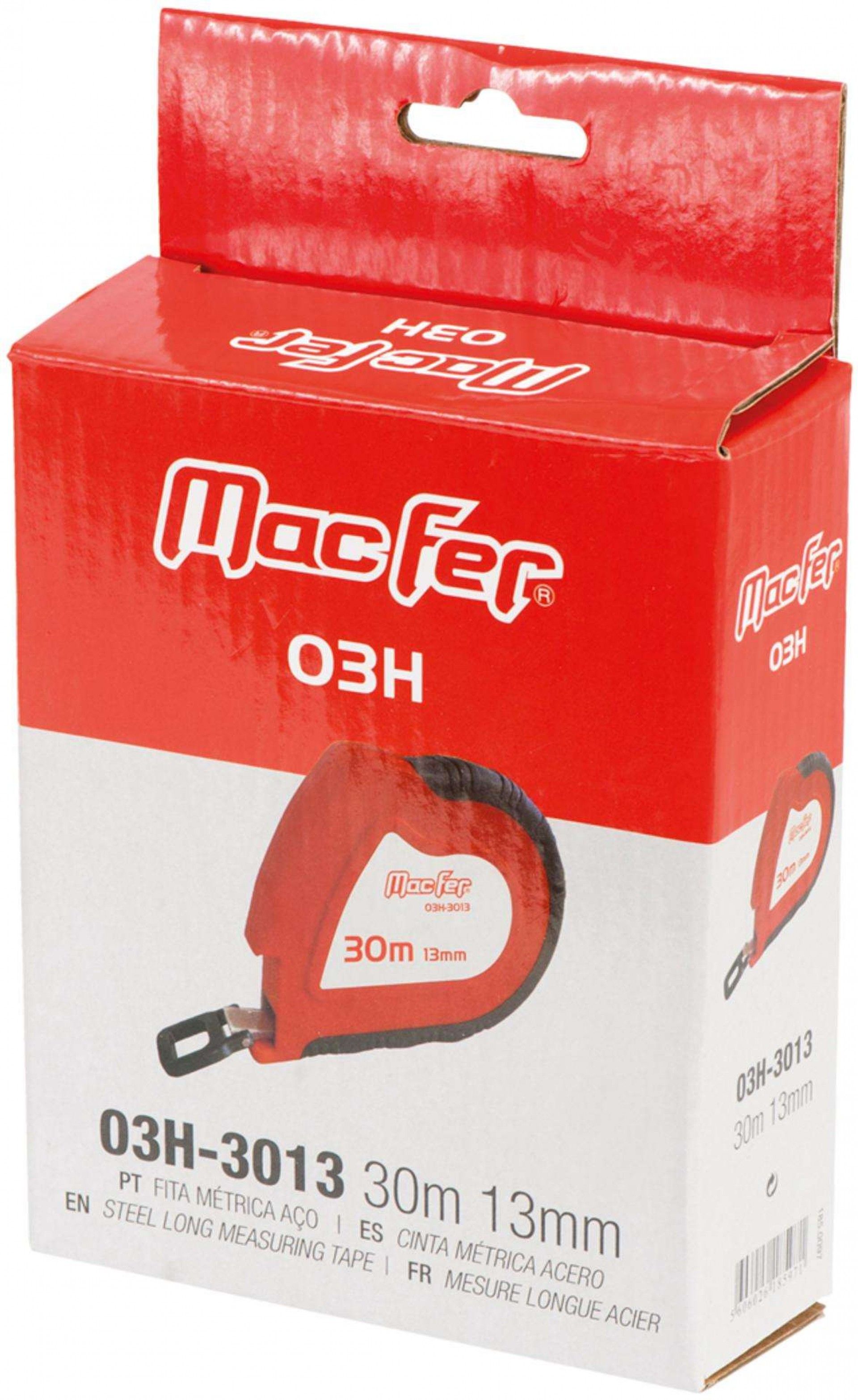Fita métrica aço 3H-5013 50m 13mm refª 185.0098 MACFER