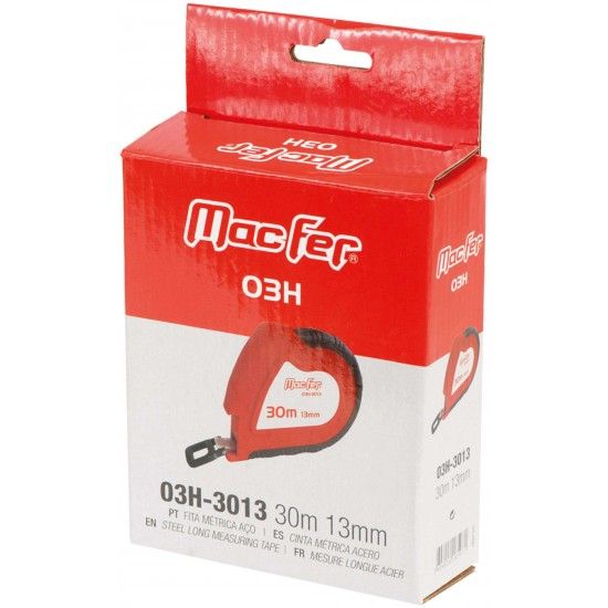 Fita m�trica a�o 3H-5013 50m 13mm ref� 185.0098 MACFER