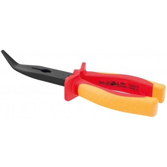 Alicate Cr-V VDE pontas curvas MacFer VDE08W 200mm refª 183.0084 MACFER Alicate Cr-V VDE pontas curvas MacFer VDE08W 200mm refª 183.0084 MACFER