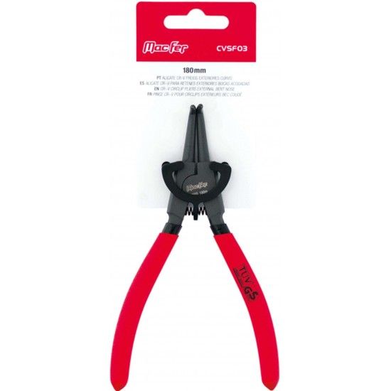 Alicate Cr-V freios ext. curvo MacFer CVSF03 150mm ref� 183.0053 MACFER