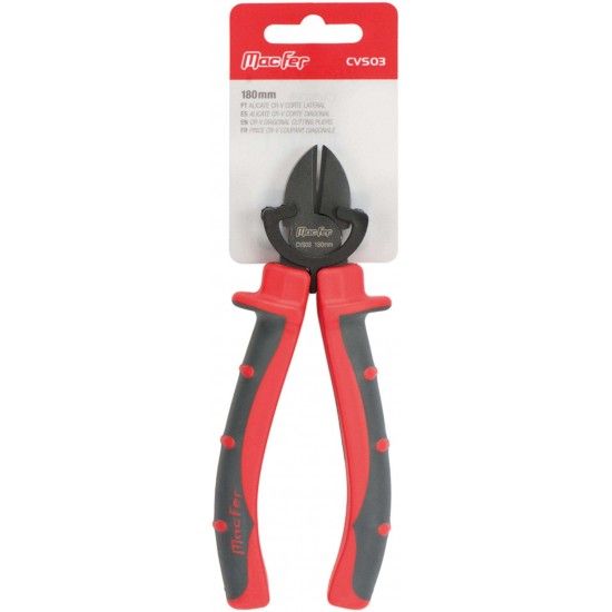 Alicate Cr-V corte lateral MacFer CVS03 180mm refª 183.0007 MACFER Alicate Cr-V corte lateral MacFer CVS03 180mm refª 183.0007 MACFER