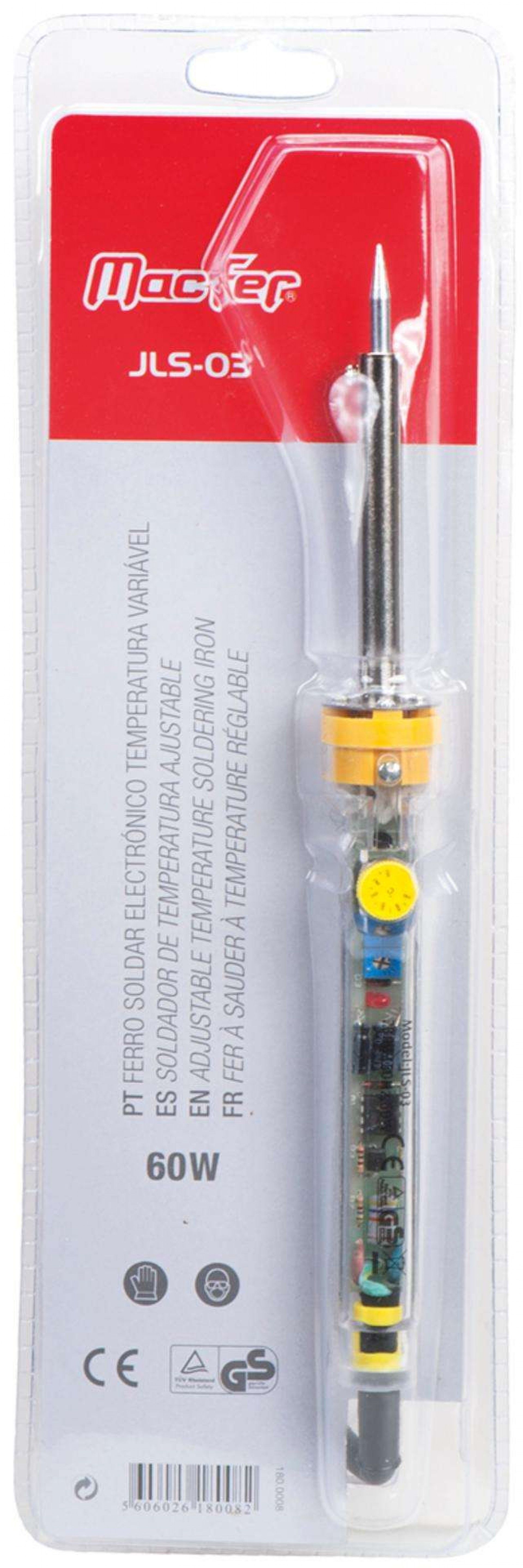Ferro soldar electrónico temp. variável MacFer JLS-03 60W refª 180.0008 MACFER