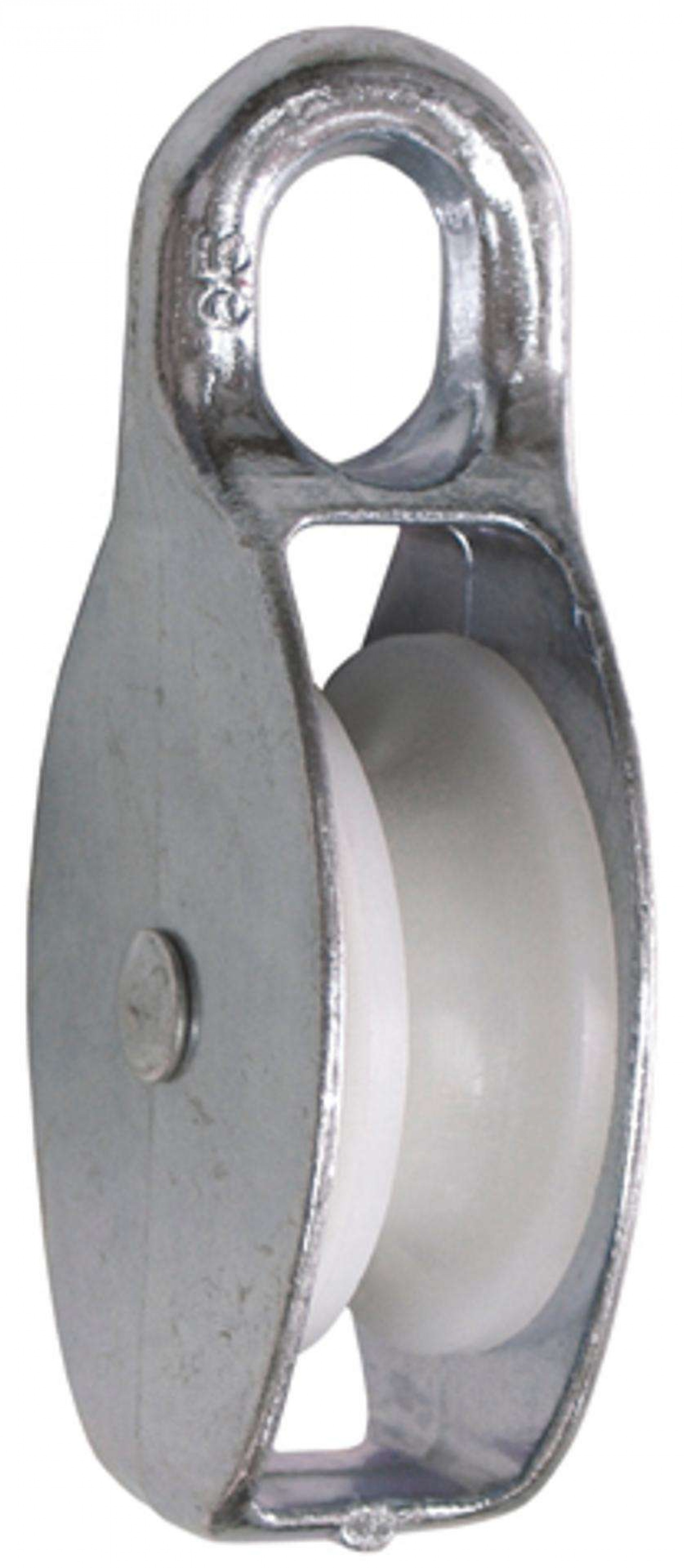 Moitão niquelado com roda nylon 502 65mm refª 175.0015 MACFER