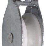 Moitão niquelado com roda nylon 502 40mm refª 175.0013 MACFER Moitão niquelado com roda nylon 502 40mm refª 175.0013 MACFER