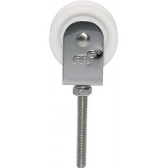 Corret� inox com roda nylon simples mf CR02 40x12mm (M6 51mm) ref� 175.0022 MACFER