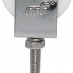 Corret� inox com roda nylon simples mf CR02 40x12mm (M6 51mm) ref� 175.0022 MACFER